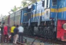 யாழில் கடுகதி ரயில் மோதி இளைஞன் படுகாயம்.!